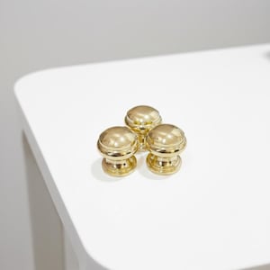 Unlacquered Solid Brass Ball Cabinet Knobs, Cabinet & Drawer Pull. - Image 16