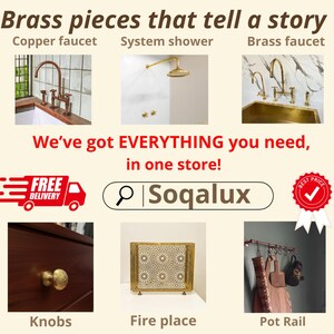Unlacquered Solid Brass Ball Cabinet Knobs, Cabinet & Drawer Pull. - Image 18