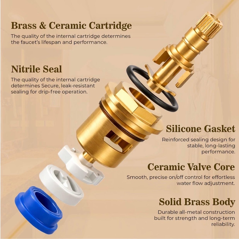 SingleHole Bathroom Faucet Unlacquered Brass - Image 11