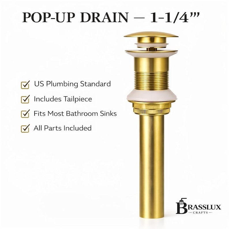 Unglazed Brass Bathroom Faucet – 3 Hole Widespread Vanity Tap - Image 10