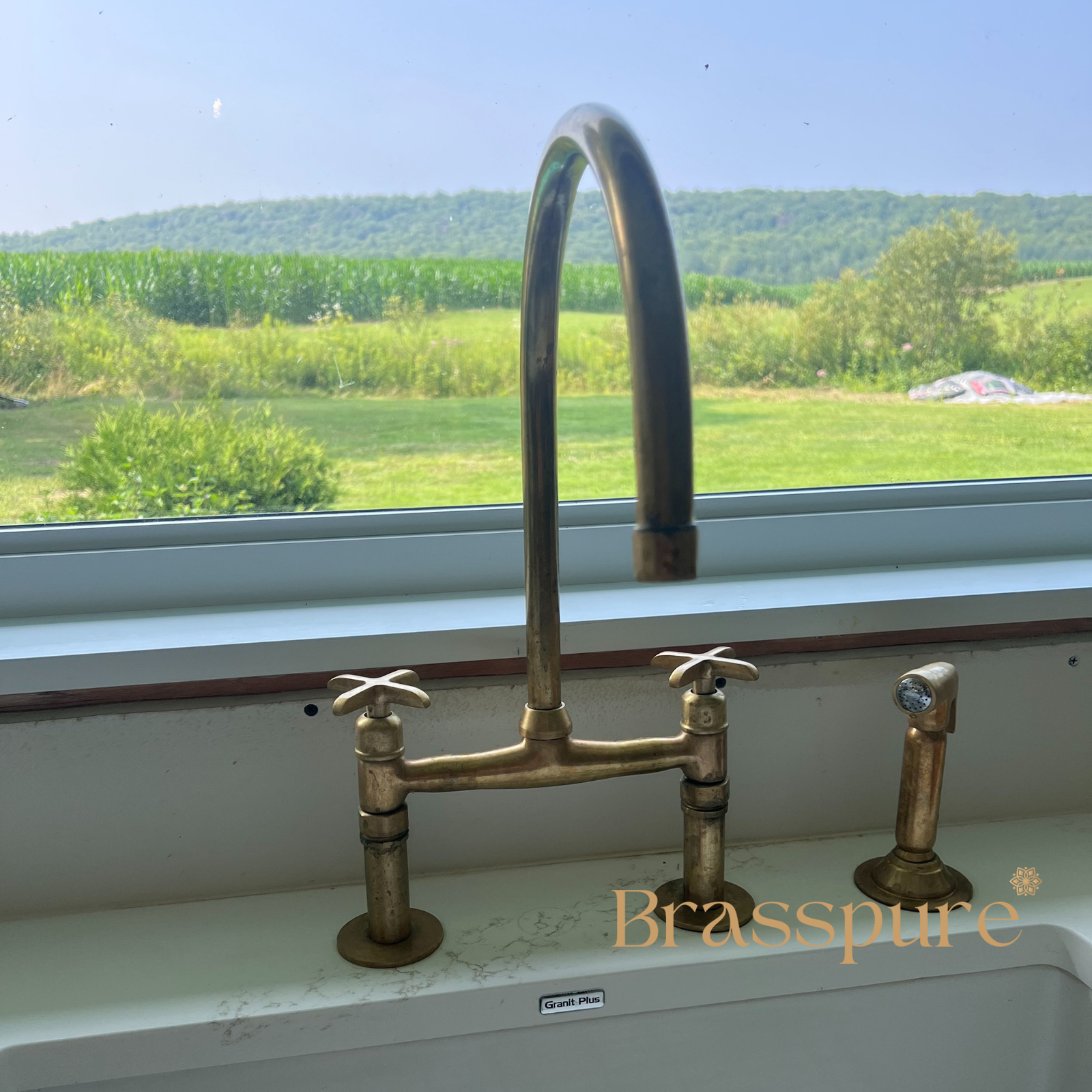 Unlacquered Brass Bridge Faucet - Image 6