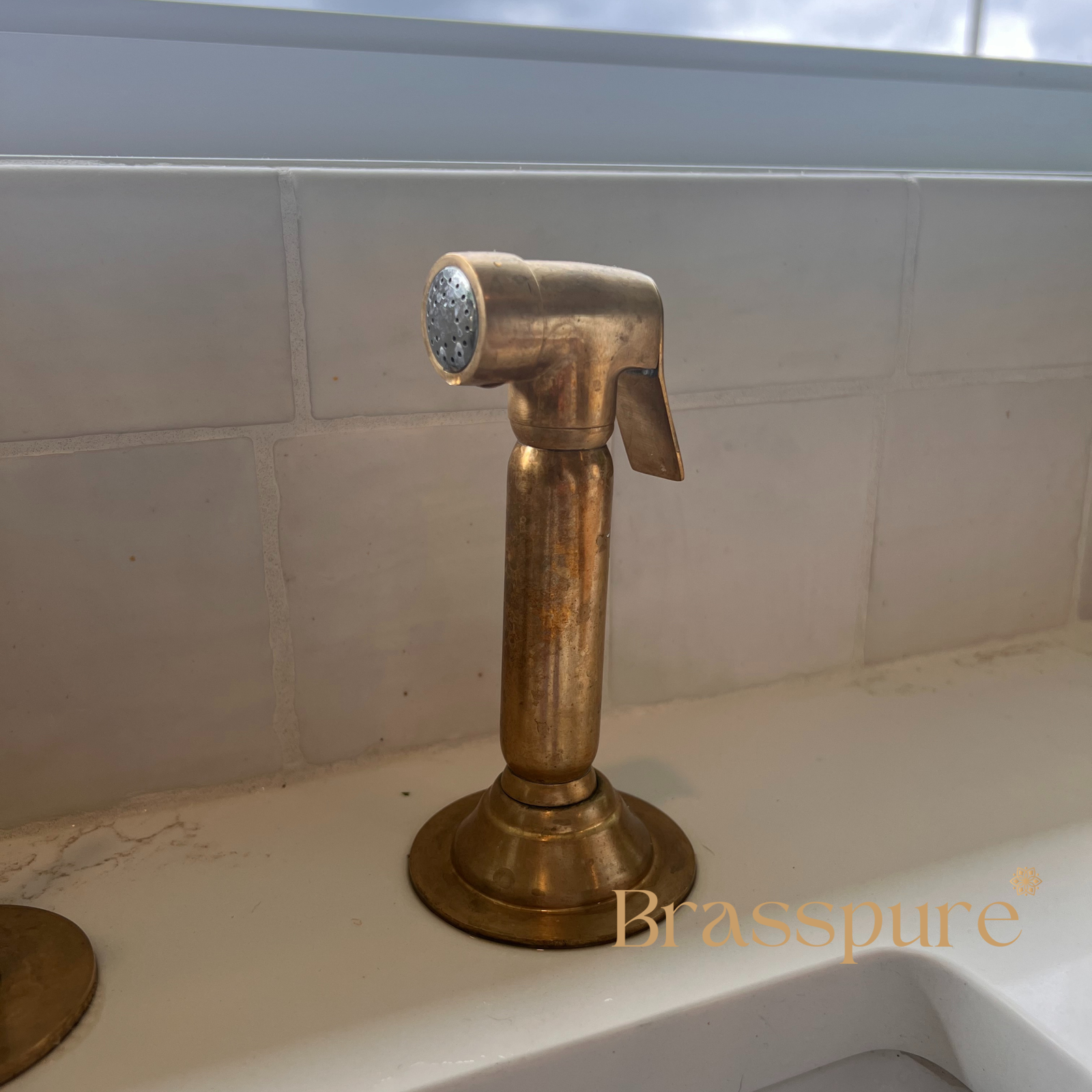 Unlacquered Brass Bridge Faucet - Image 4