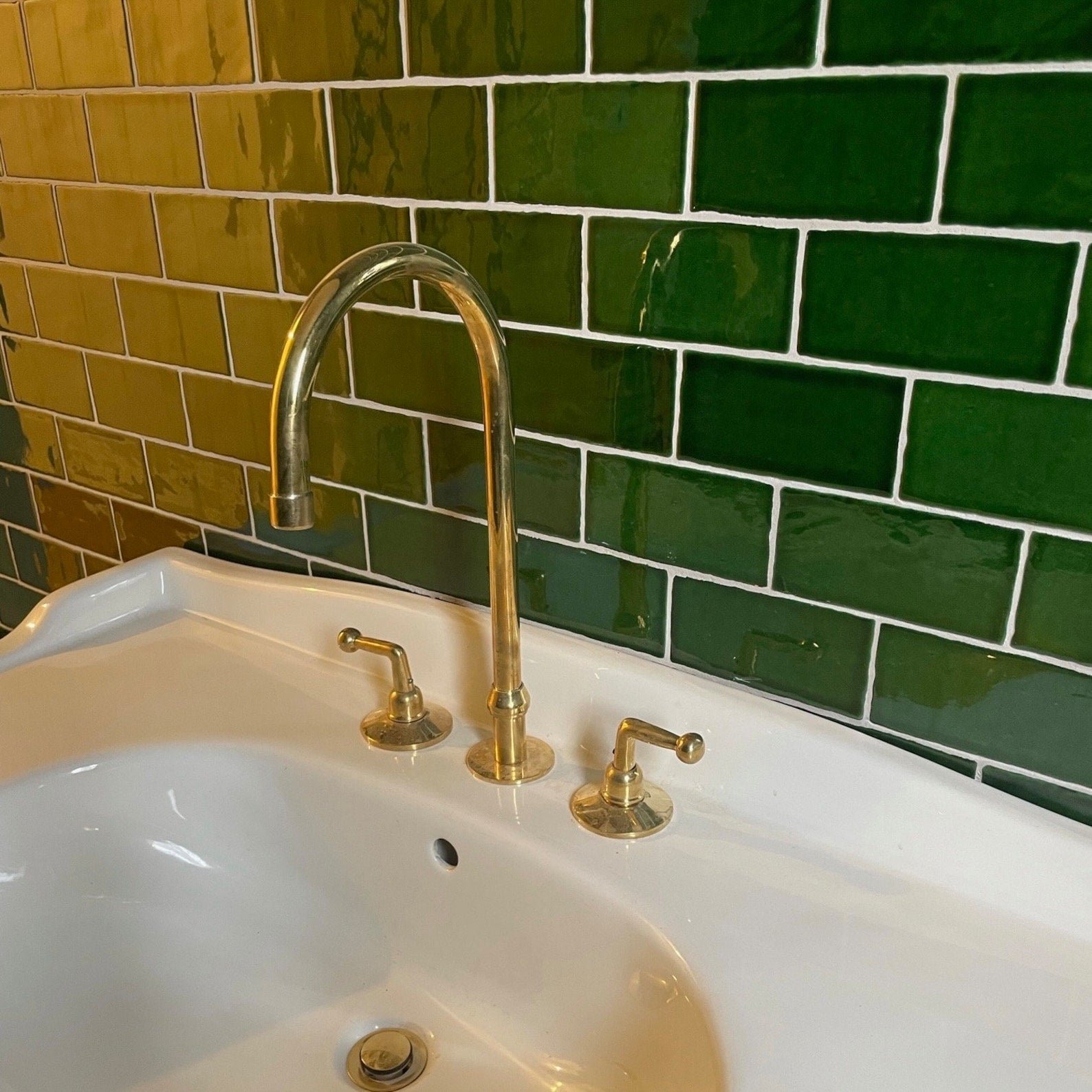 Unlacquered Brass Bathroom Sink faucet