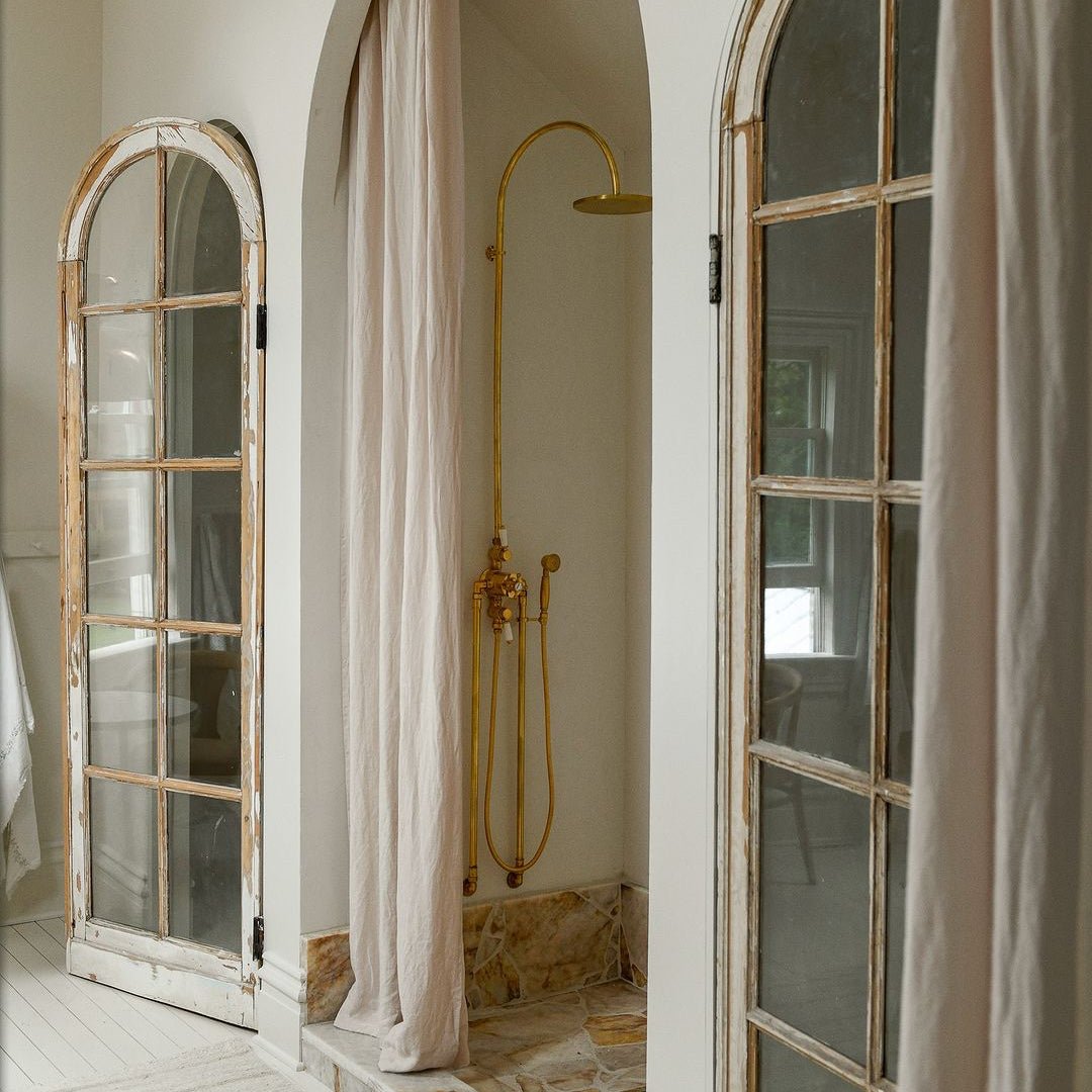Unlacquered Brass Thermostatic Shower - Image 2