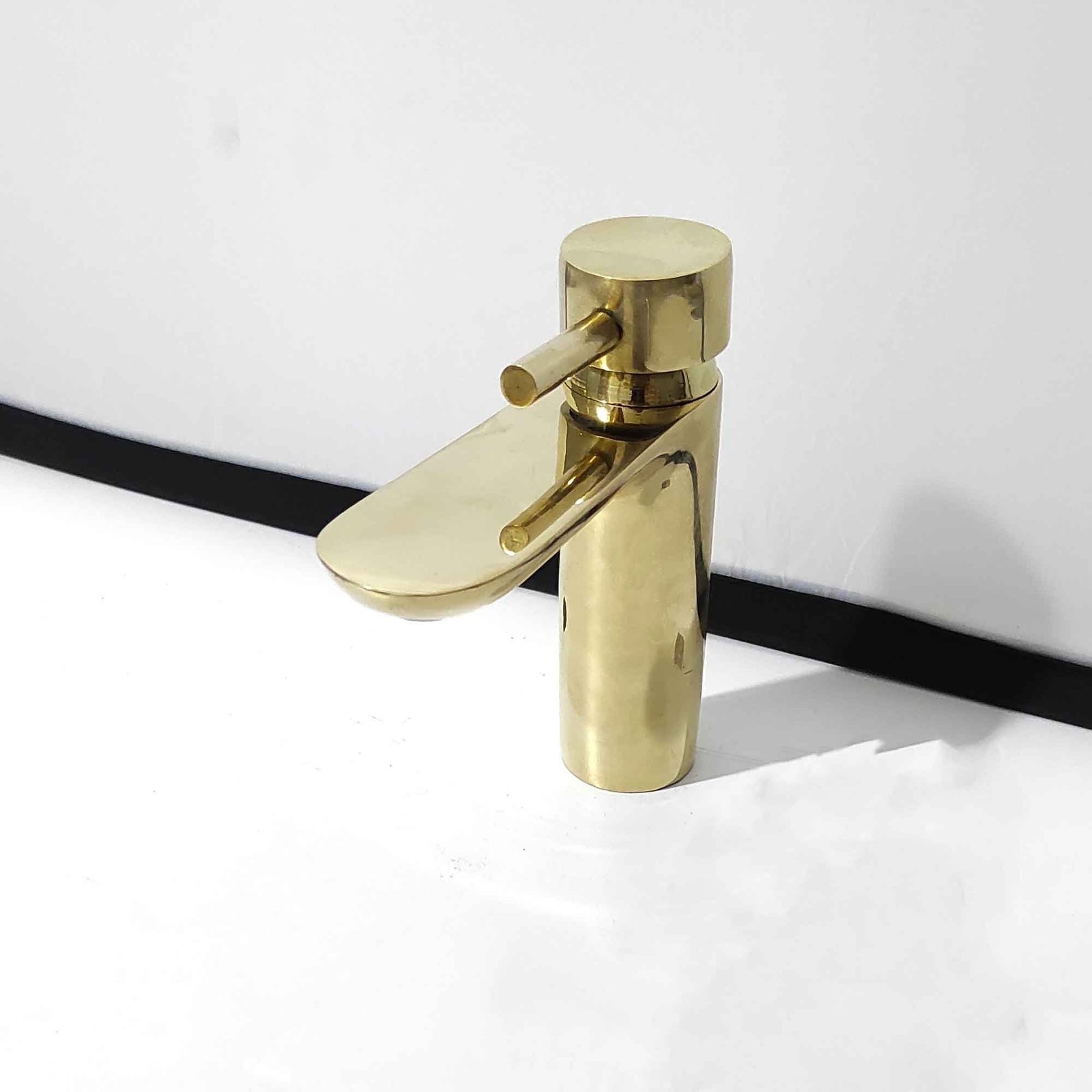Unlaquered Brass Bathroom Faucet